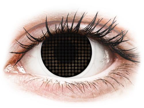 ColourVUE Crazy Lens - Black Screen - Μη διοπτρικοί Ετήσιοι φακοί επαφής (2 φακοί)